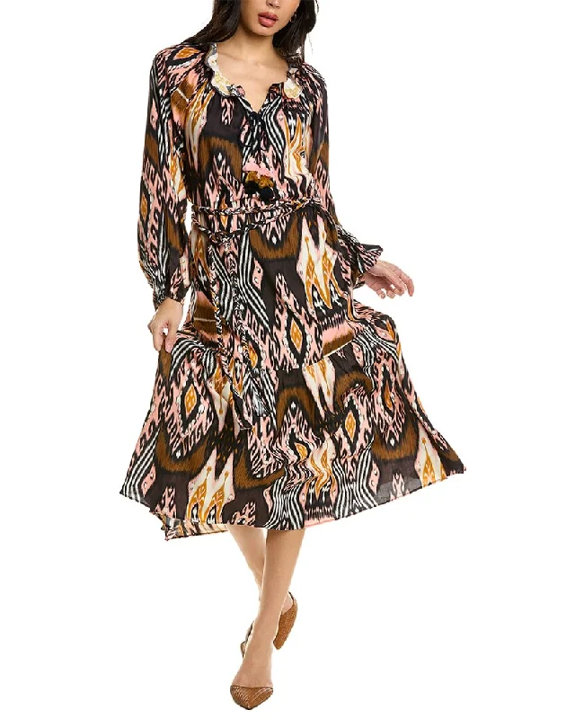 Figue Magnolia Midi Dress Chic Bohemian Midi Dress