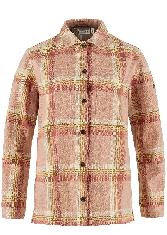 Fjallraven Women's Singi Flannel Overshirt Casual Button-Up Short Tee