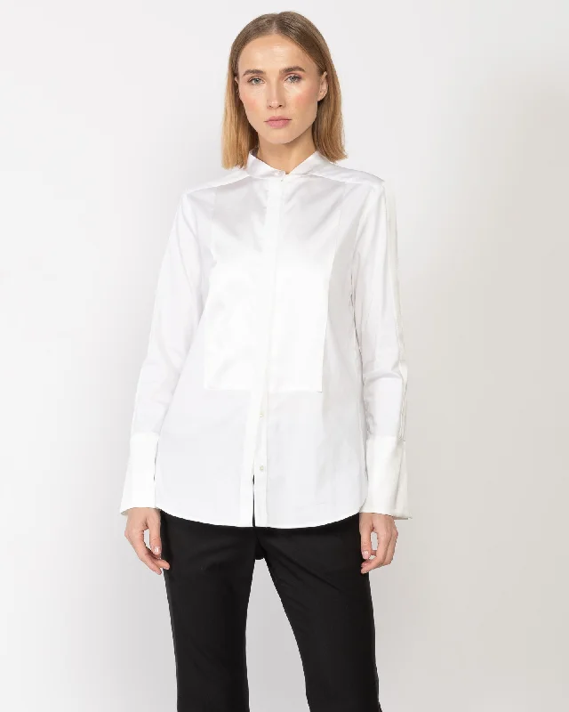 OG Tux Shirt Relaxed Fit Short Blouse