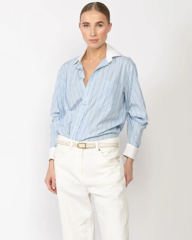 Upcycled Shirt Fashionable Sheer Short Shirt