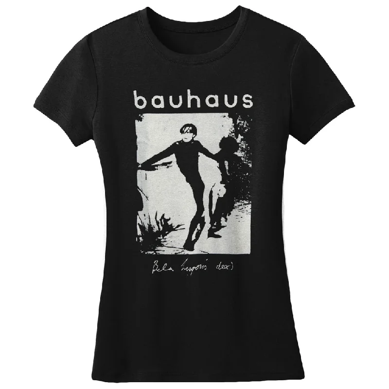 Bauhaus Bela Lugosi's Dead Womens Tee Fitted T-Shirt Seamless Stretchy