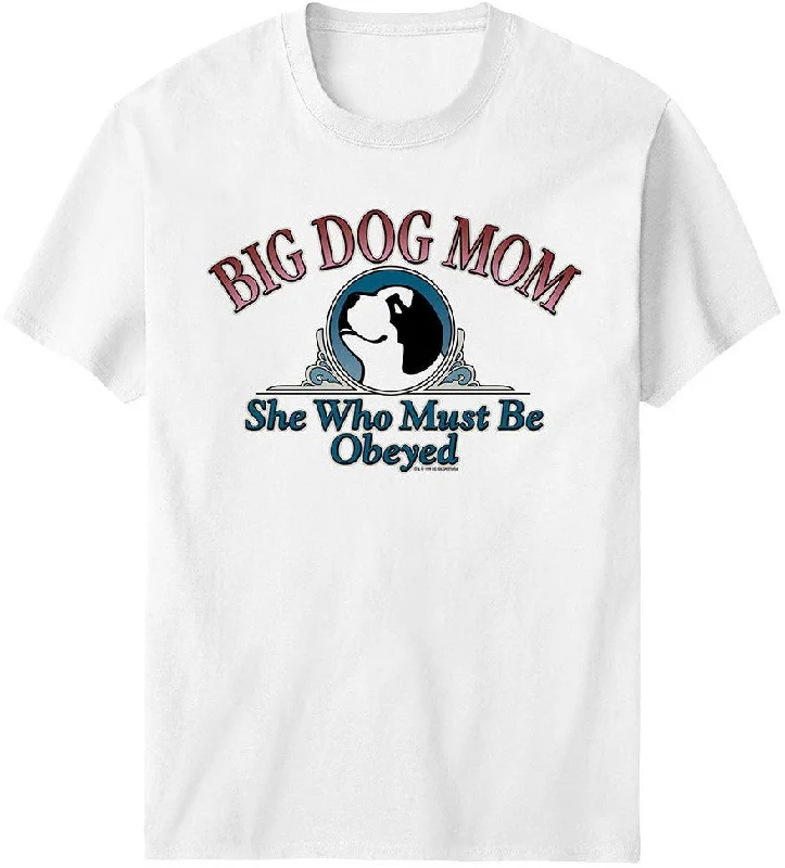 Big Dog Mom T-Shirt Spandex Blend Rayon Blend Denim Blend