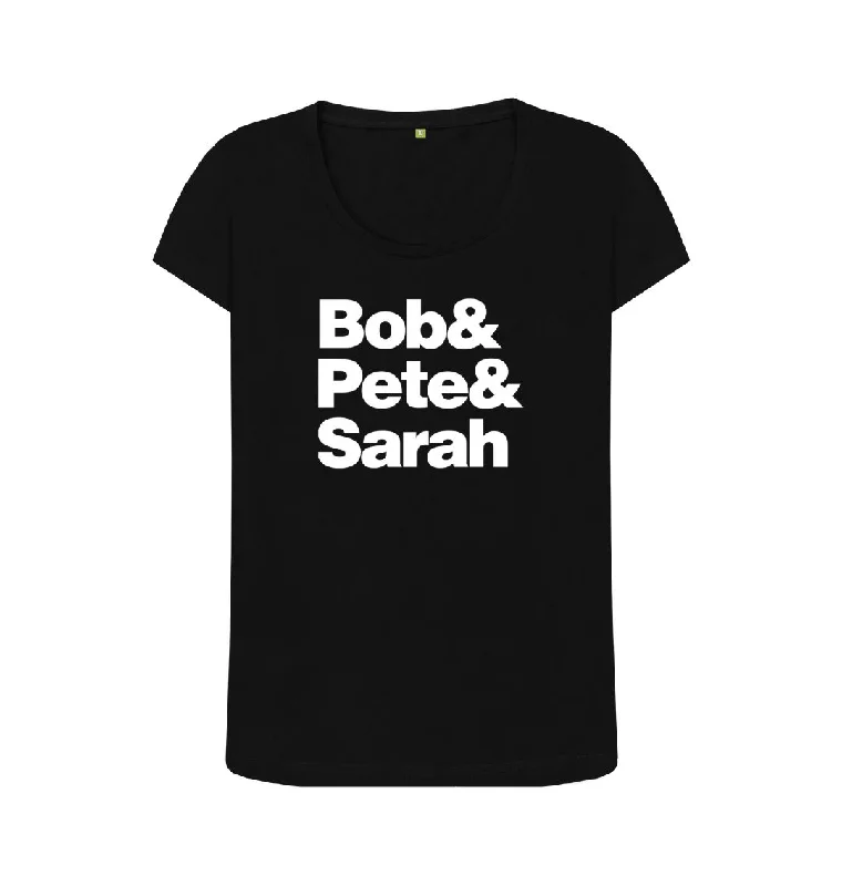 Bob&Pete&Sarah scoop neck t-shirt Terry Blend Velvet Blend Canvas Blend