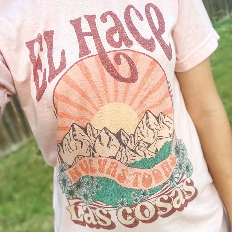 El Hace Nuevas Todas Las Cosas - Unisex T-shirt Houndstooth Herringbone Solid