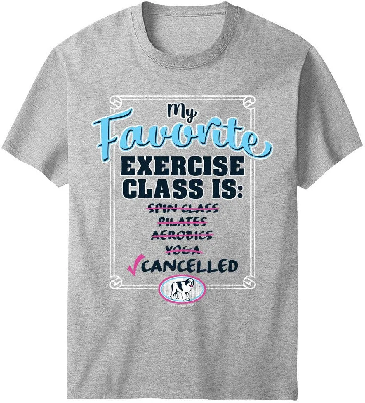 Exercise Class T-Shirt Denim Fabric Leather Fabric Suede Fabric