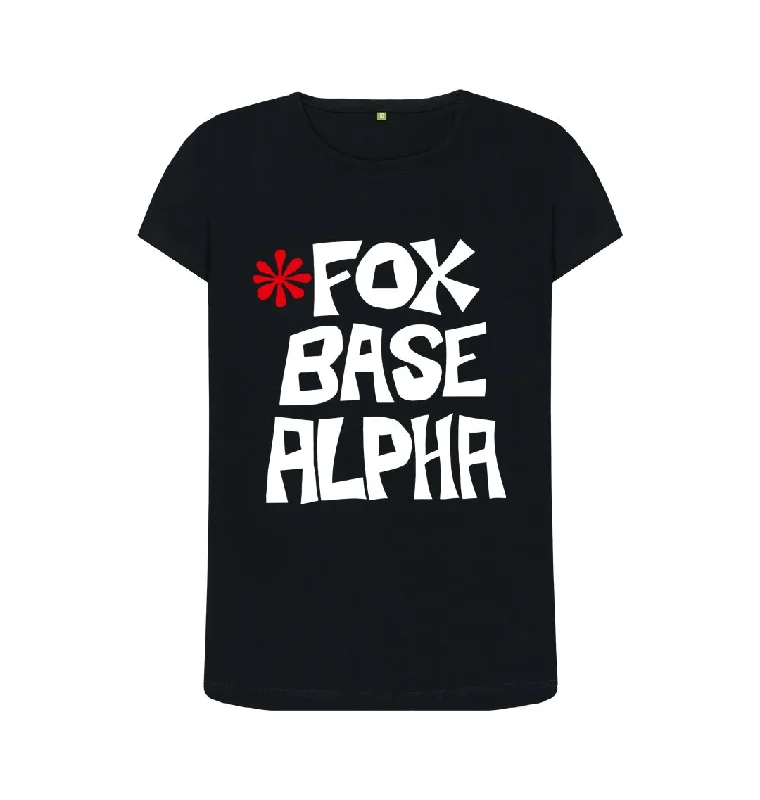 Fox Base Alpha Reverse Logo crew neck t-shirt Fitted T-Shirt Seamless Stretchy