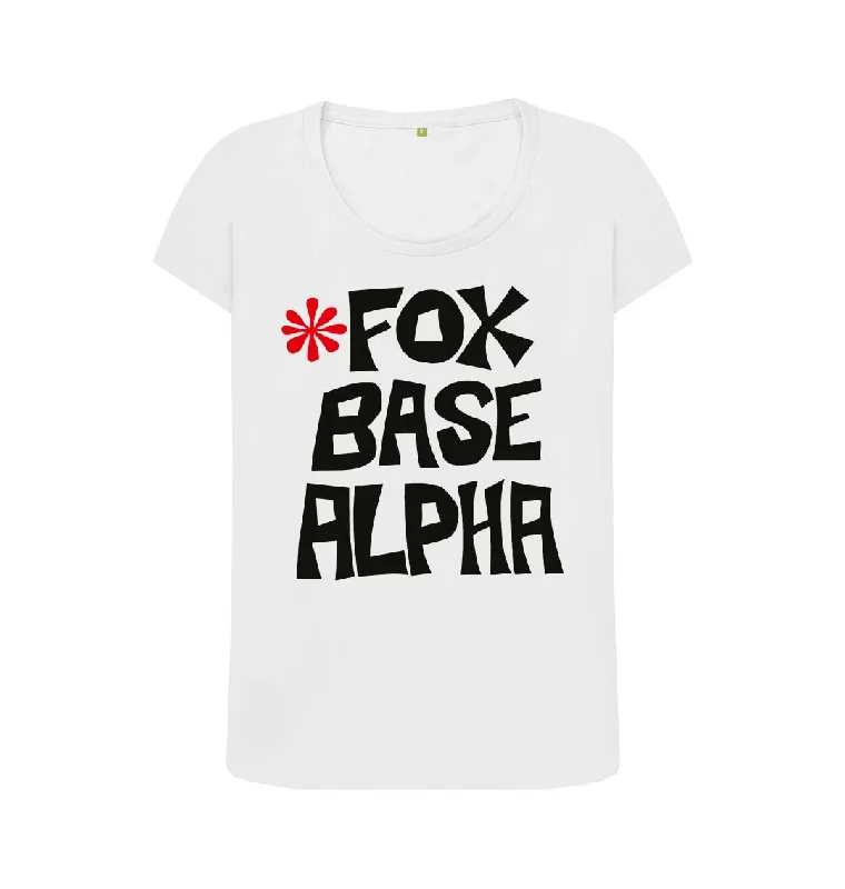 Fox Base Alpha scoop neck t-shirt Anti-Shrink Durable Soft