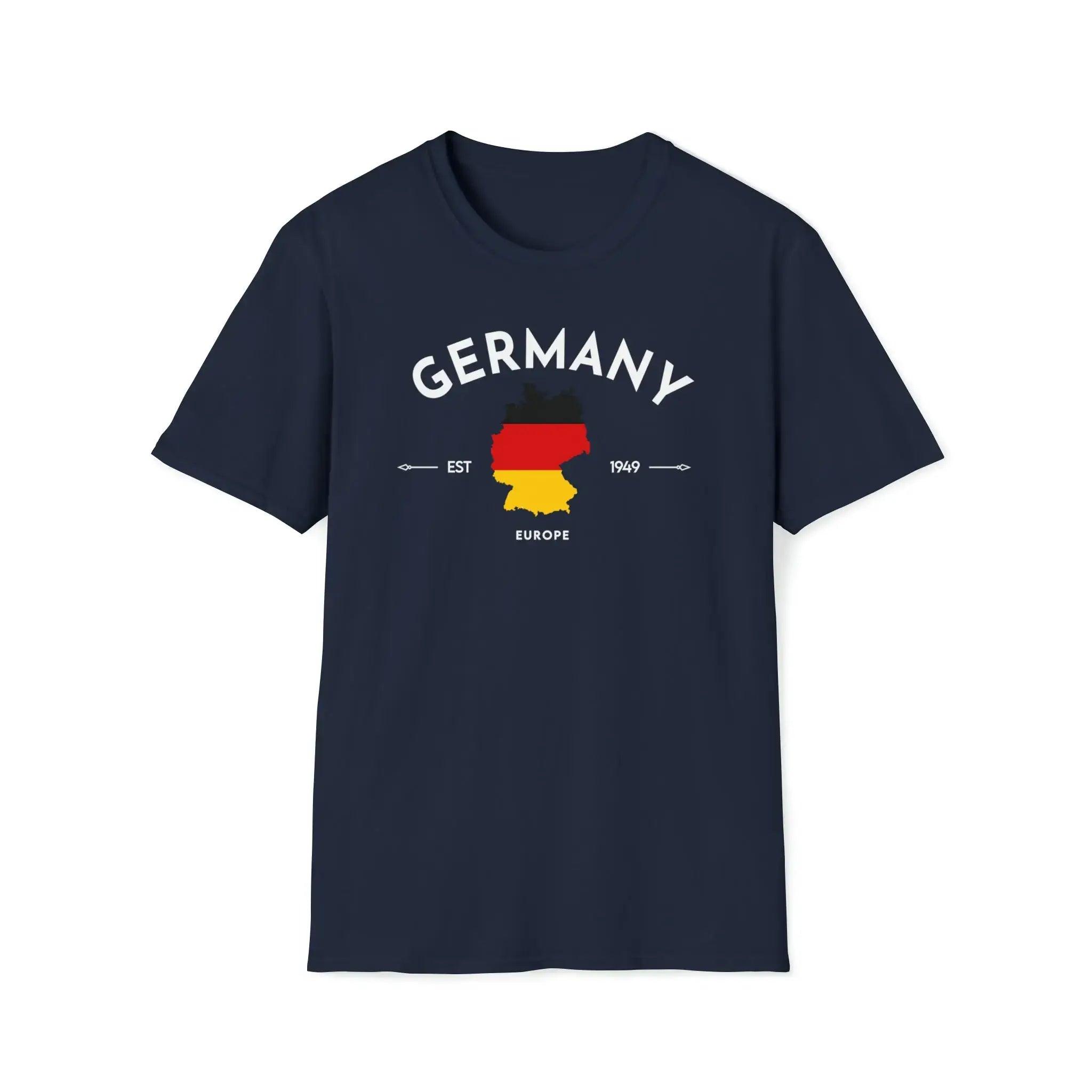 Germany Flag T-shirt Hooded Caped Shawl Collar