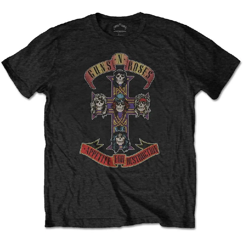 Guns N' Roses Kids T-Shirt: Appetite for Destruction Zippered Front Buttoned Front Snap Front