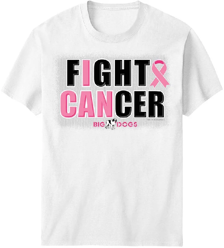 I Can Fight! Pink Ribbon T-Shirt Sequined Glittery Shiny