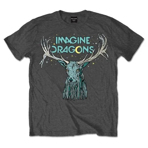 Imagine Dragons | Official Band T-shirt | Elk in Stars Cotton Fabric Linen Fabric Terry Fabric