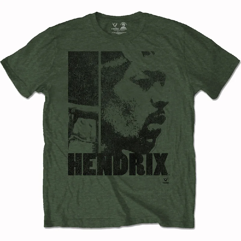 Jimi Hendrix | Official Band T-shirt | Let Me Live Ribbed T-Shirt High Neck Heavyweight