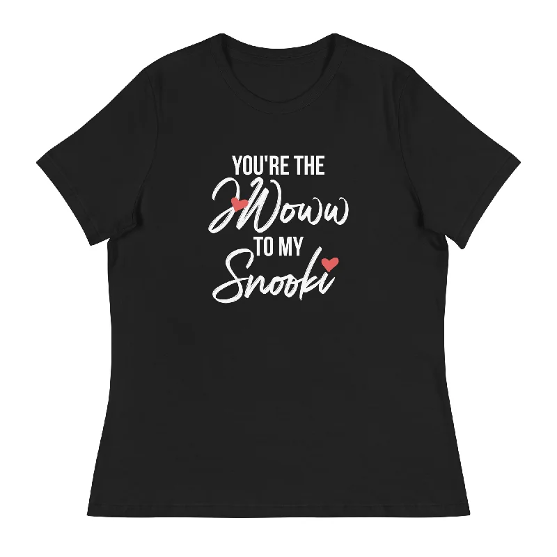 JWoww To My Snooki Womens Tee Silk Blend Satin Velvet