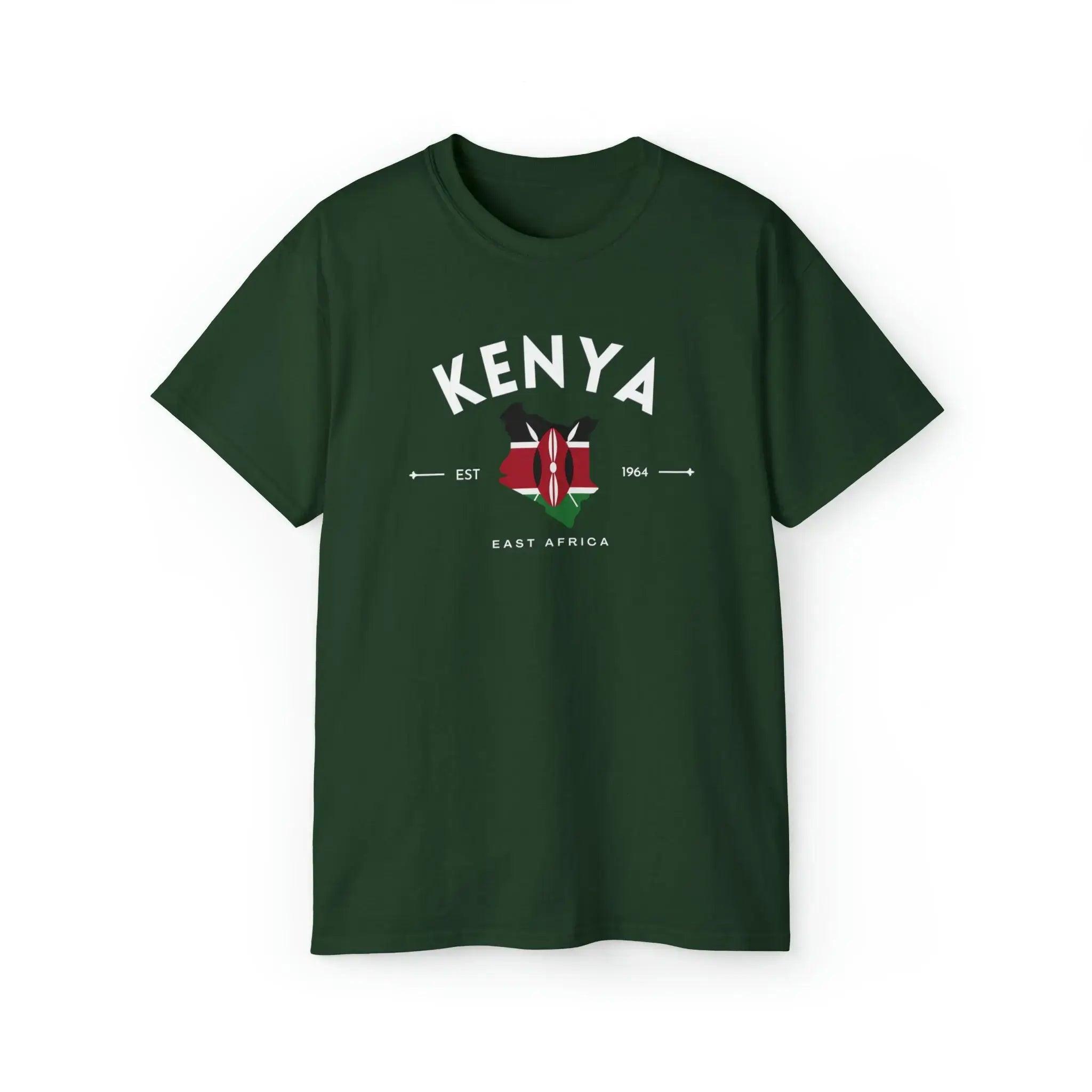 Kenya Flag Graphic T-Shirt Faux Fur Fabric Real Fur Fabric Shearling Fabric