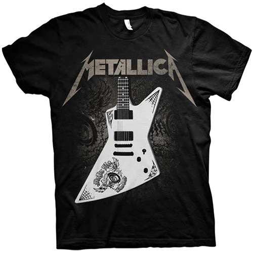 Metallica | Official Band T-Shirt | Papa Het Guitar Mesh Fabric Canvas Fabric Denim Fabric