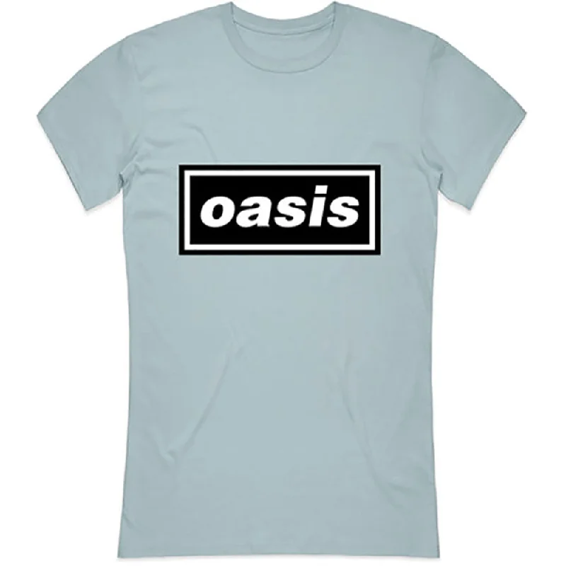 Oasis Ladies T-Shirt: Decca Logo Modern Contemporary Chic