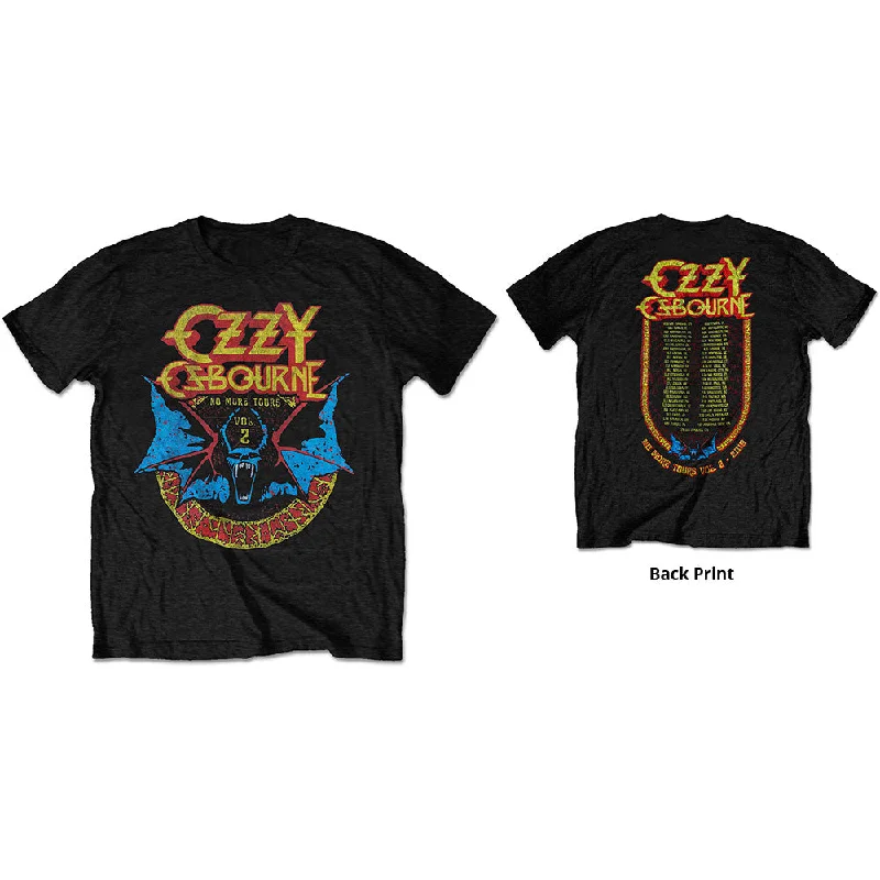 Ozzy Osbourne | Official Band T-Shirt | Bat Circle (LIMITED EDITION - COLLECTORS ITEM) Embroidered Appliqued Beaded