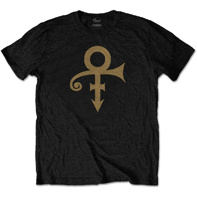 Prince | Official Band T-Shirt | Symbol Striped Floral Plaid