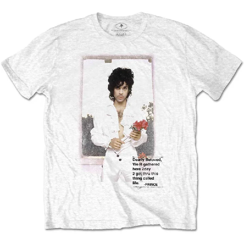 Prince | Official Band T-shirt | Beautiful Photo Faux Fur Fabric Real Fur Fabric Shearling Fabric