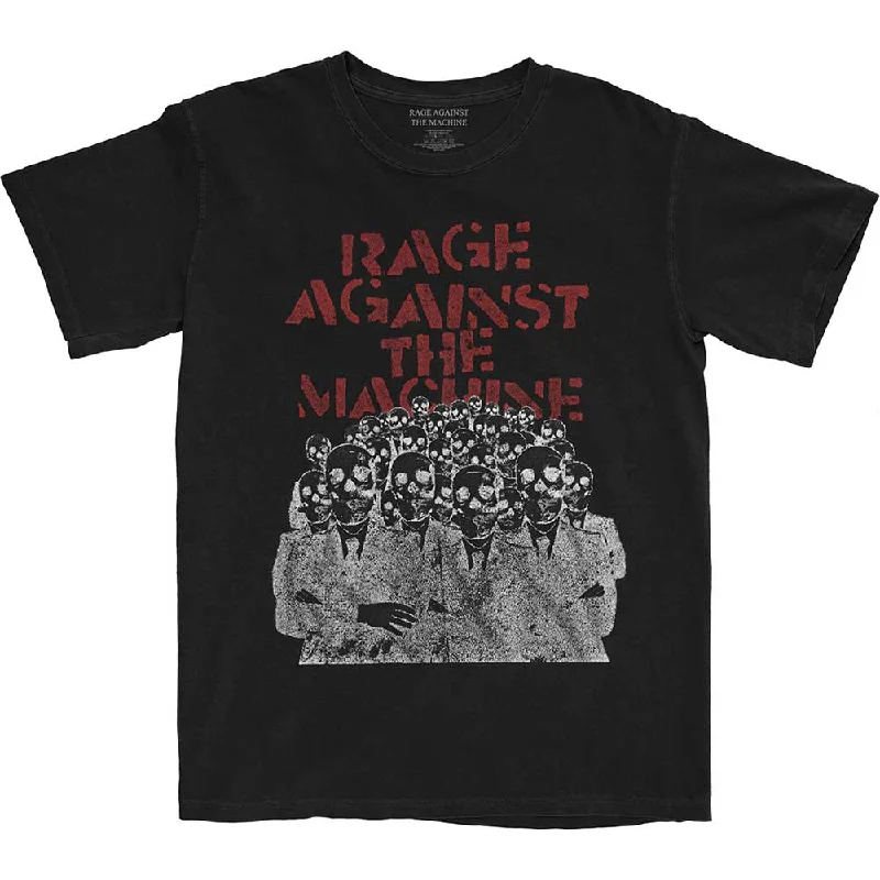 Rage Against The Machine | Official Band T-shirt | Crowd Masks Elegant Classic Vintage