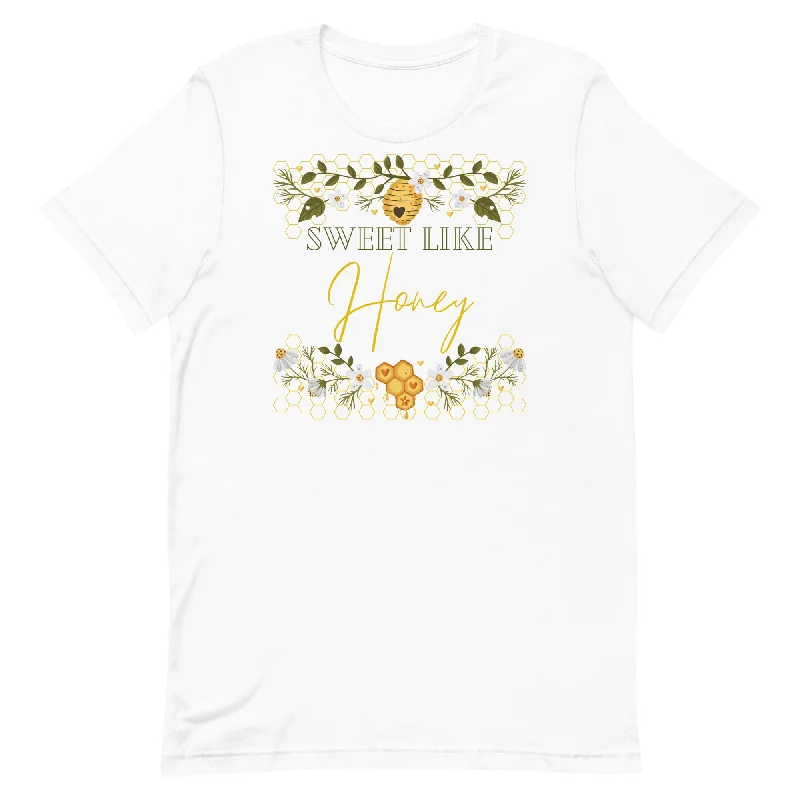 Sweet Like Honey Unisex t-shirt Houndstooth Herringbone Solid