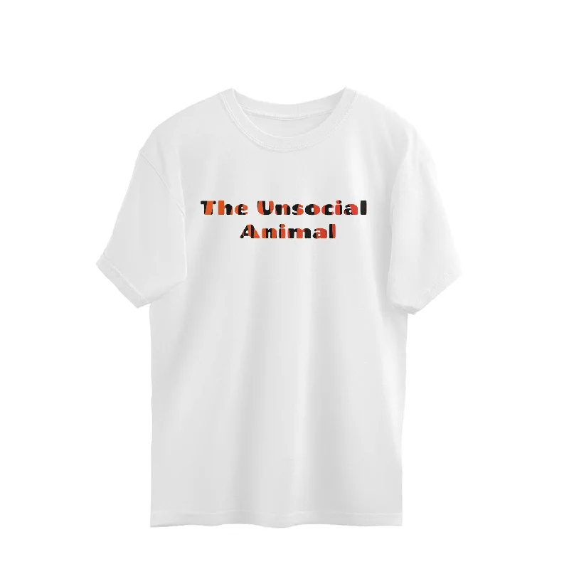 The Unsocial Animal - Oversized T-shirts Collared Crew Neck Turtle Neck