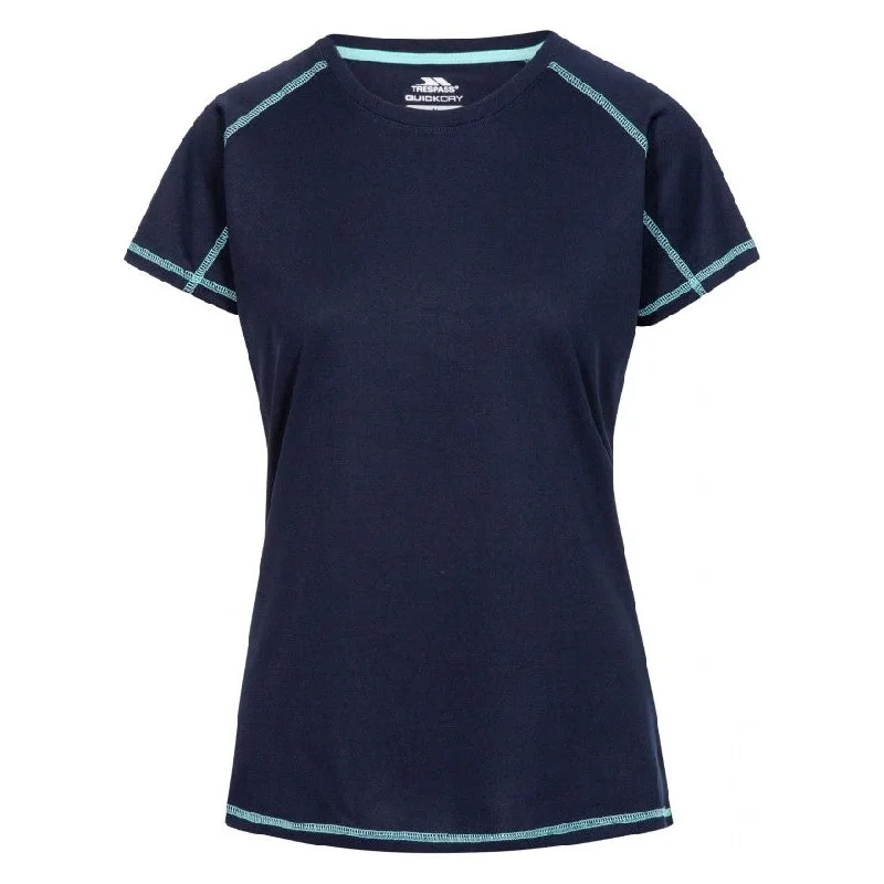 Viktoria Women's Active T-Shirt - Navy Anti-Pilling Machine Wash Handmade