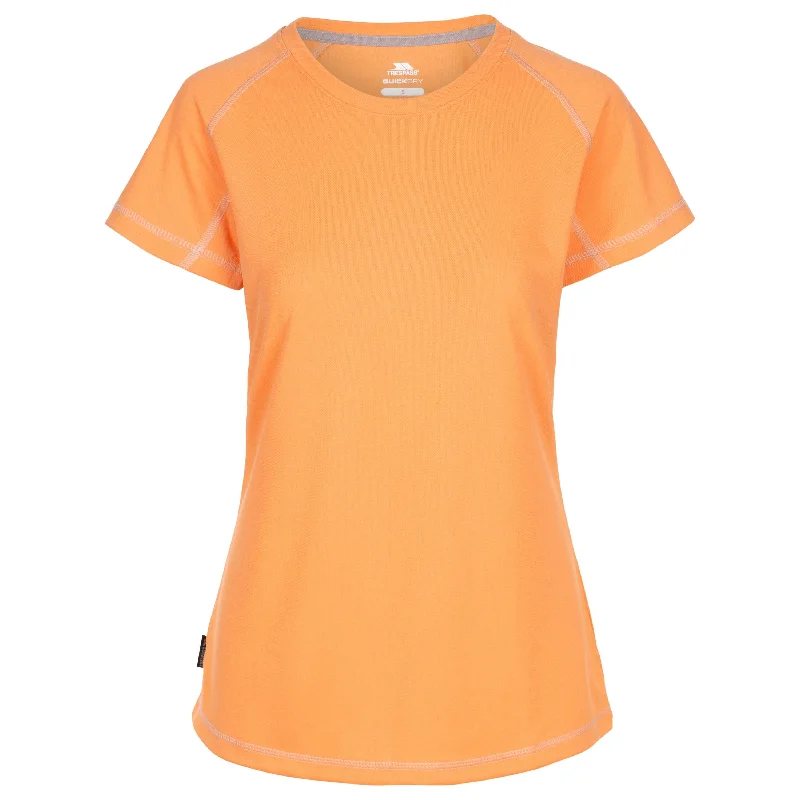 Viktoria Women's Active T-Shirt - Nectarine Machine Wash Dry Clean Hand Wash