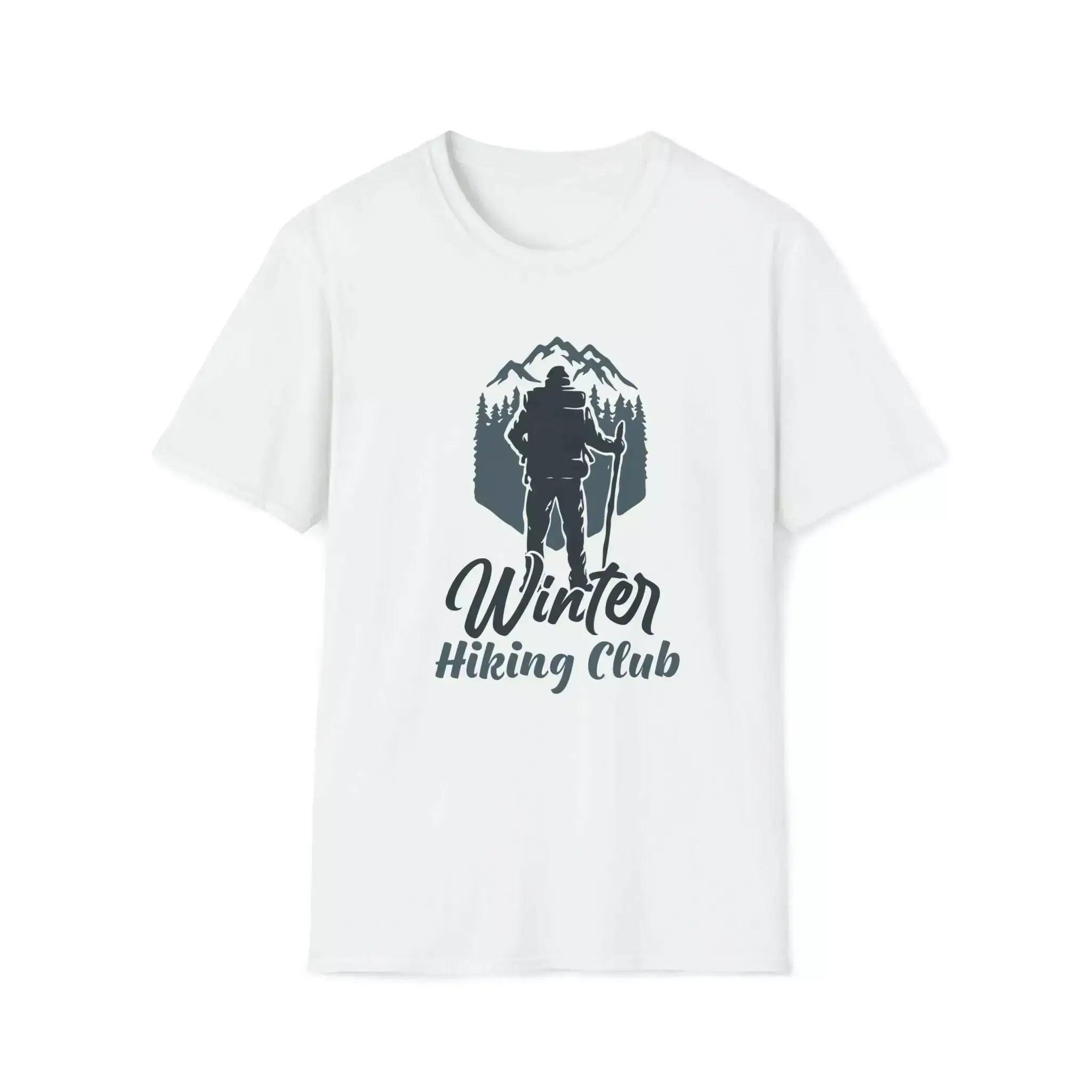 Winter Hiking Club Graphic T-shirt Spandex Blend Rayon Blend Denim Blend