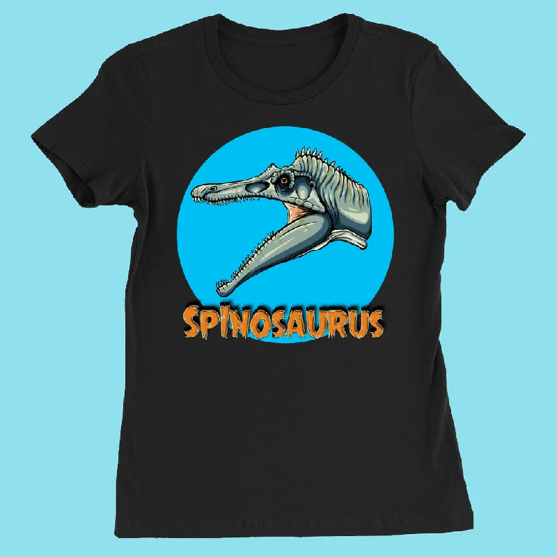 Women Spinosaurus Head T-Shirt Layered Multi-layer Single Layer