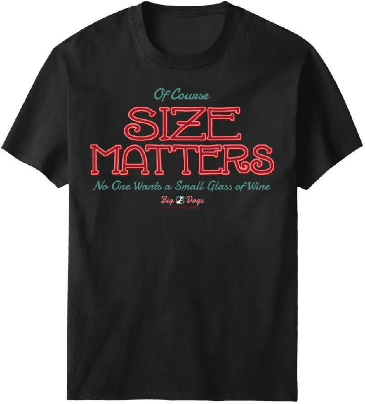 Yes Size Matters T-Shirt Anti-Shrink Durable Soft