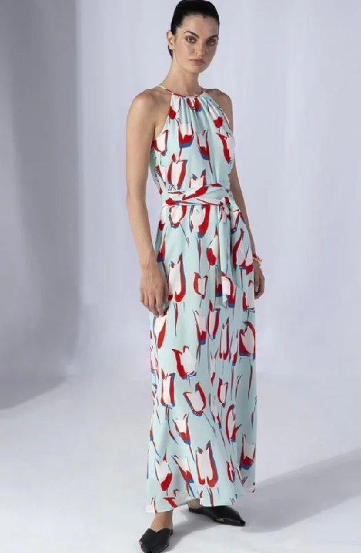 "Tulip Demi" Maxi Dress Classic Solid Maxi Dress