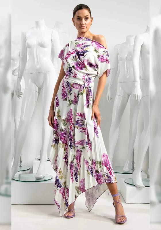 Kevan Jon Wisteria Floral Maxi Dress, Multi Trendy Floral Print Maxi Dress