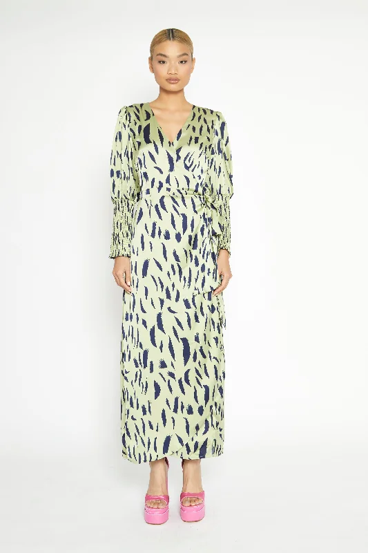 Glamorous Wrap Maxi Dress with Tie Detail Comfortable Flowy Maxi Dress