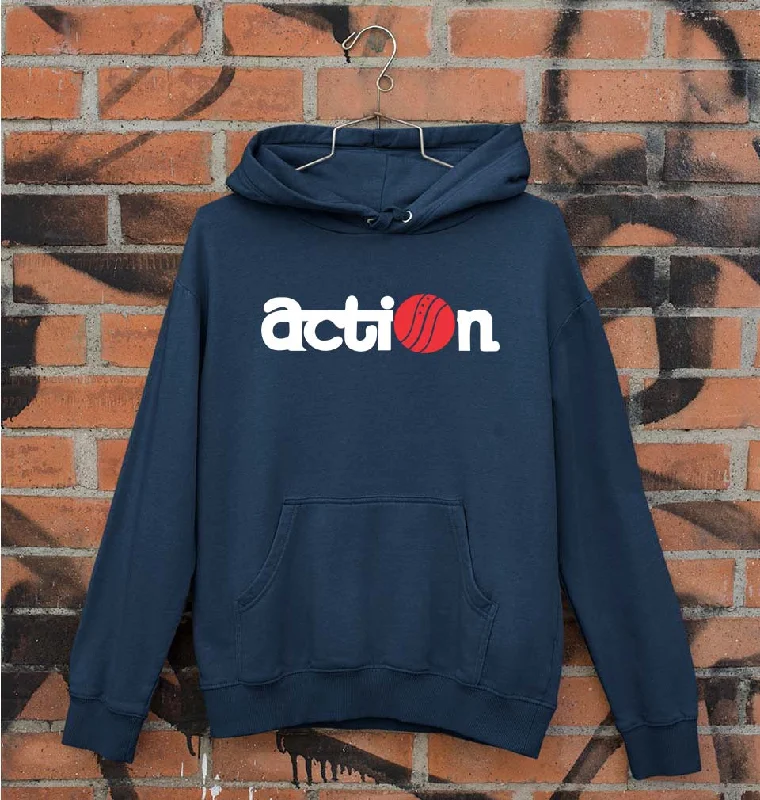 Action Unisex Hoodie for Men/Women Hoodie with Hem Drawcord Adjustable Customizable