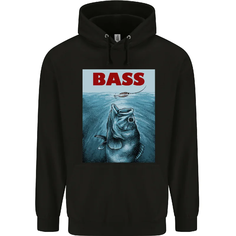 Bass Fishing Parody Funny Fisherman Mens 80% Cotton Hoodie Hoodie Sweatshirt Pullover