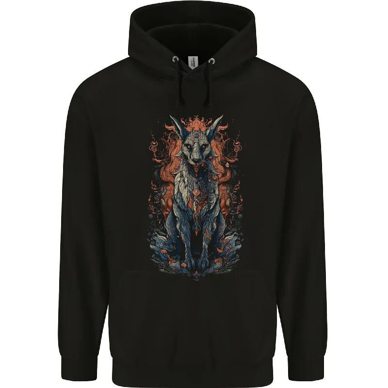 Bastet Egyptian God Fantasy Mens 80% Cotton Hoodie Hoodie with V-Neck Classic Versatile