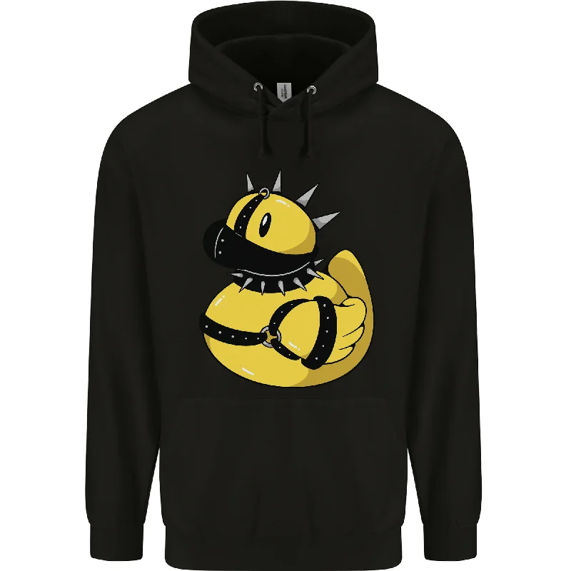 BDSM Rubber Duck Funny Bondage Mens 80% Cotton Hoodie Hoodie with Elastic Cuffs Stretchable Comfortable