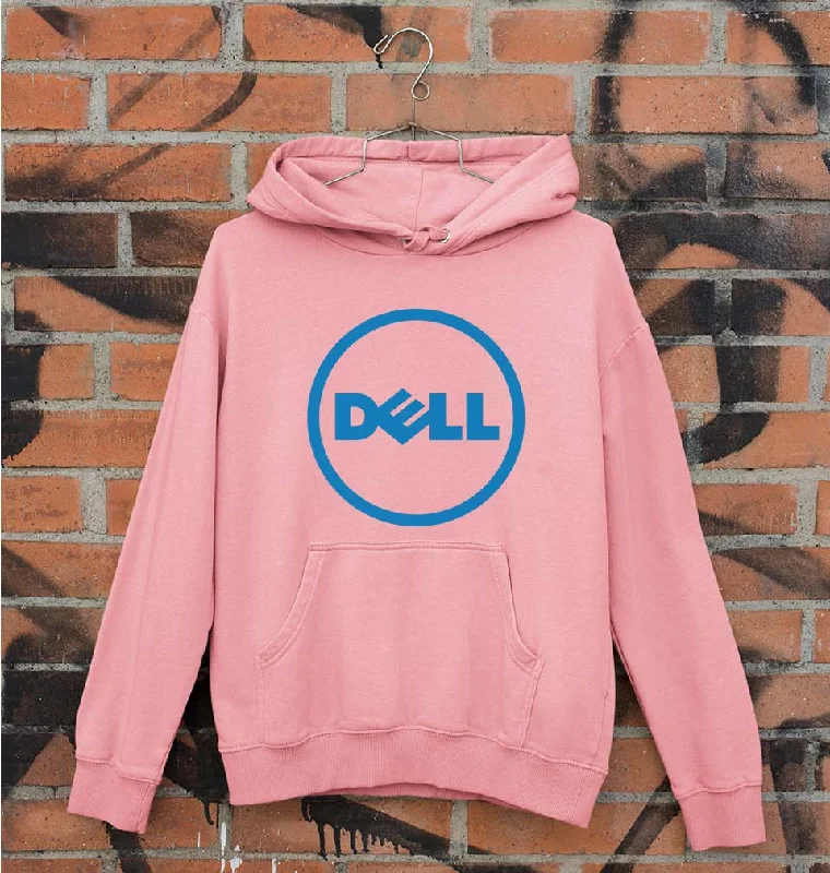 Dell Unisex Hoodie for Men/Women Hoodie with Zipper Placket Modern Functional