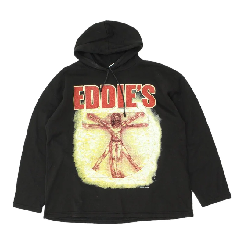 Eddie's Iron Maiden Fan Magazine Hoodie | Vintage Y2K Heavy Metal Music Band VTG Hoodie with Lace Feminine Delicate