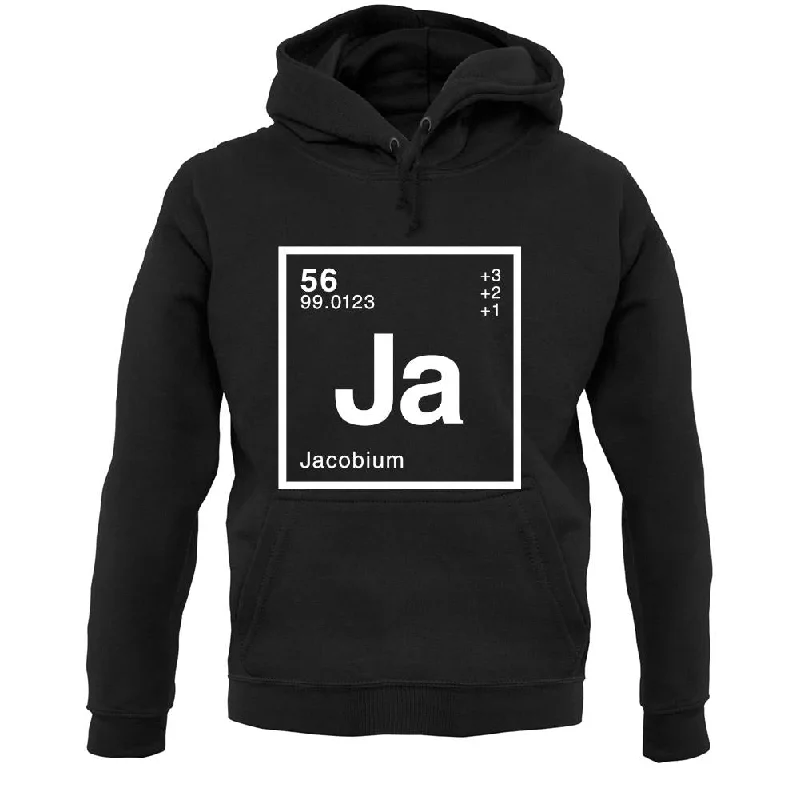 Jacob - Periodic Element Unisex Hoodie Cotton Hoodie Fleece Lining Warmth