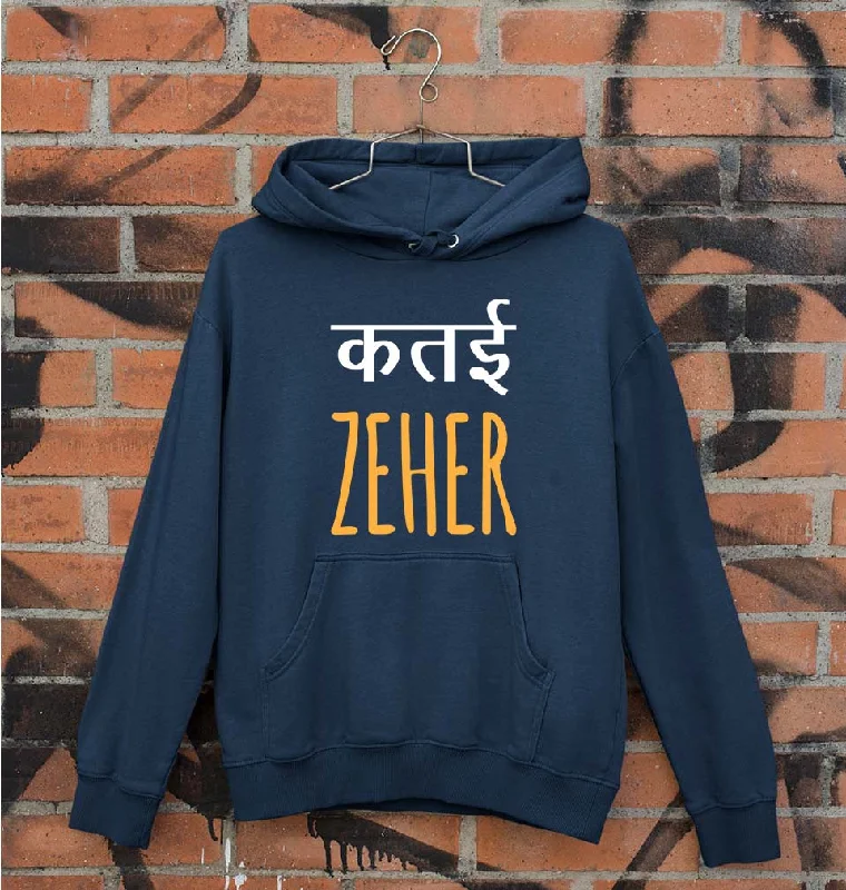 Katai Zeher(Zakir Khan) Unisex Hoodie for Men/Women Hoodie with Front Slit Layering Stylish