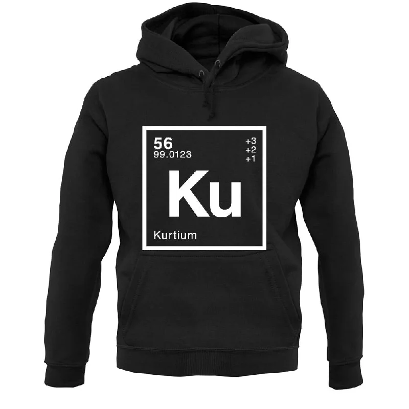 Kurt - Periodic Element Unisex Hoodie Hoodie with Raglan Sleeves Sporty Comfortable