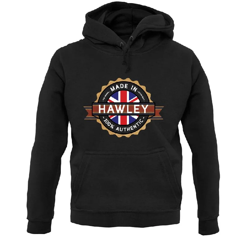 Made In Hawley 100% Authentic Unisex Hoodie Hoodie with Snap Buttons Easy Quick