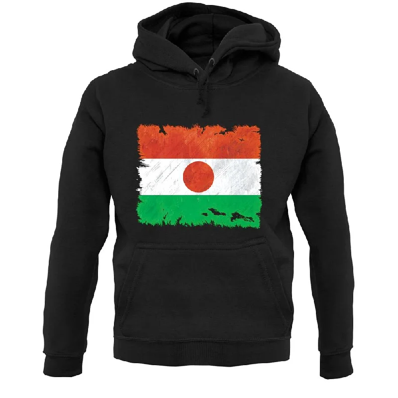 Niger Grunge Style Flag Unisex Hoodie Hoodie Crop Top Short Trendy