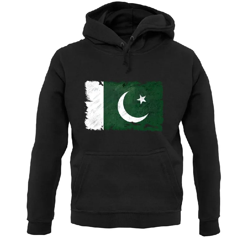 Pakistan Grunge Style Flag Unisex Hoodie Hoodie Crop Top Short Trendy