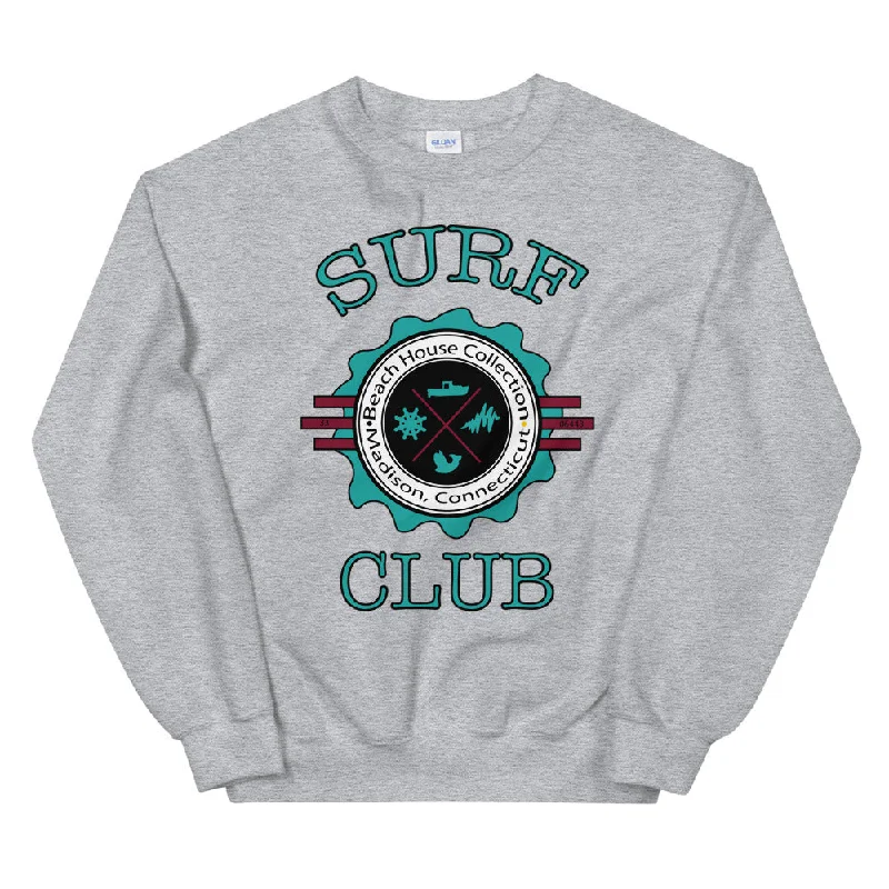 Surf Club | Unisex Sweatshirt Cotton Hoodie Fleece Lining Warmth