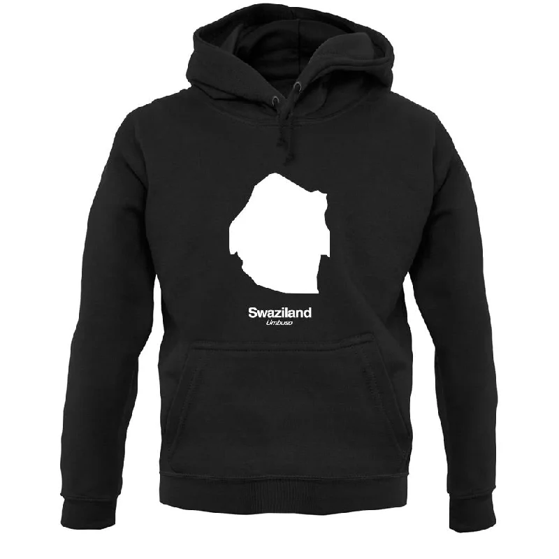 Swaziland Silhouette Unisex Hoodie Hoodie with Magnetic Closure Innovative Modern