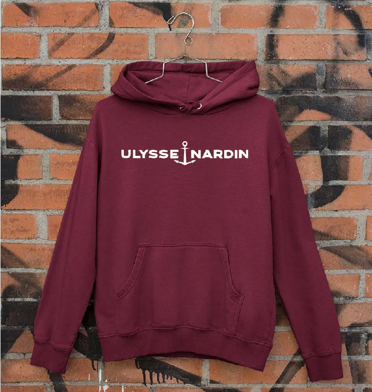 Ulysse Nardin Unisex Hoodie for Men/Women Hoodie with Hem Raw Edge Edgy Unfinished