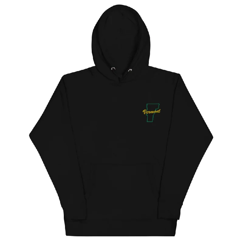 Vermont | Embroidered Hoodie Hoodie with Pocket Utility Practical
